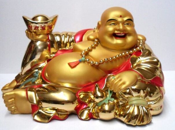 God Hotei is an effective amulet for wealth, good luck