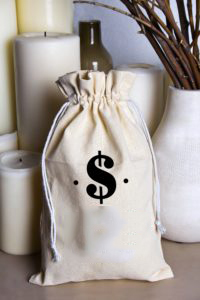a small bag of money